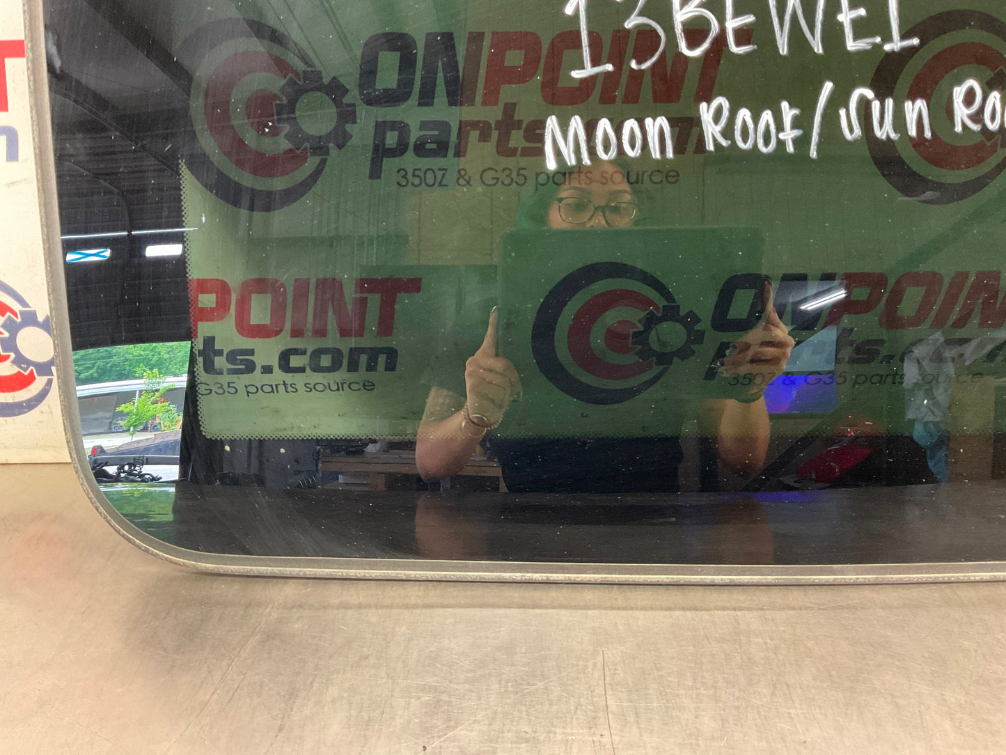 2003 Infiniti G35 Tinted Moon Sun Roof Glass OEM 13BEWE1 - On Point Parts Inc