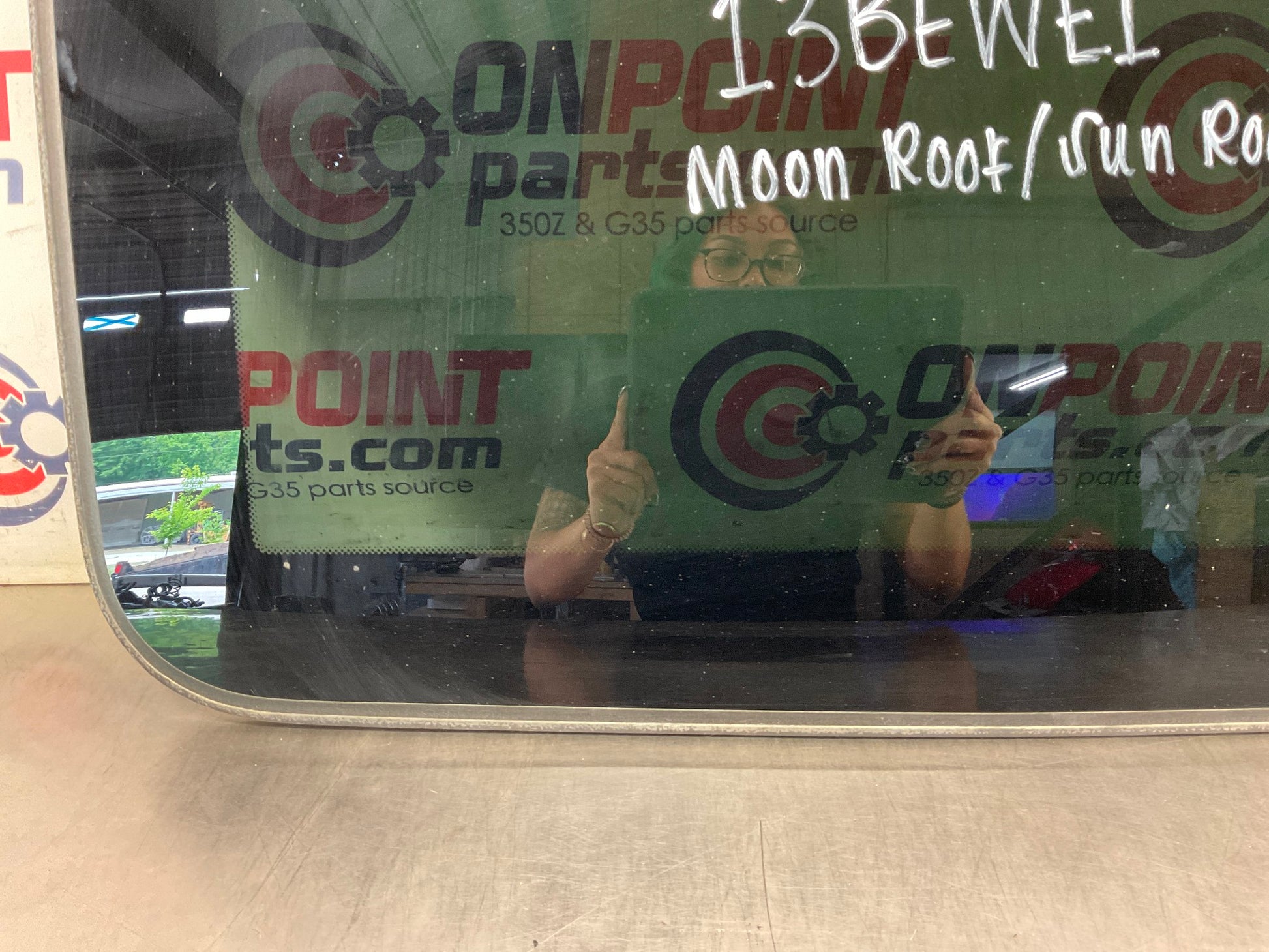 2003 Infiniti G35 Tinted Moon Sun Roof Glass OEM 13BEWE1 - On Point Parts Inc