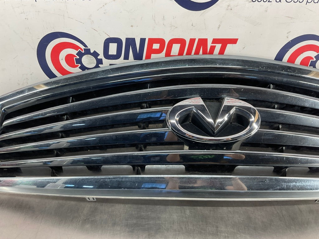 2013 Infiniti G37 Sedan Front Bumper Upper Grille with Emblem 62310 OEM 12BCGE2 - On Point Parts Inc