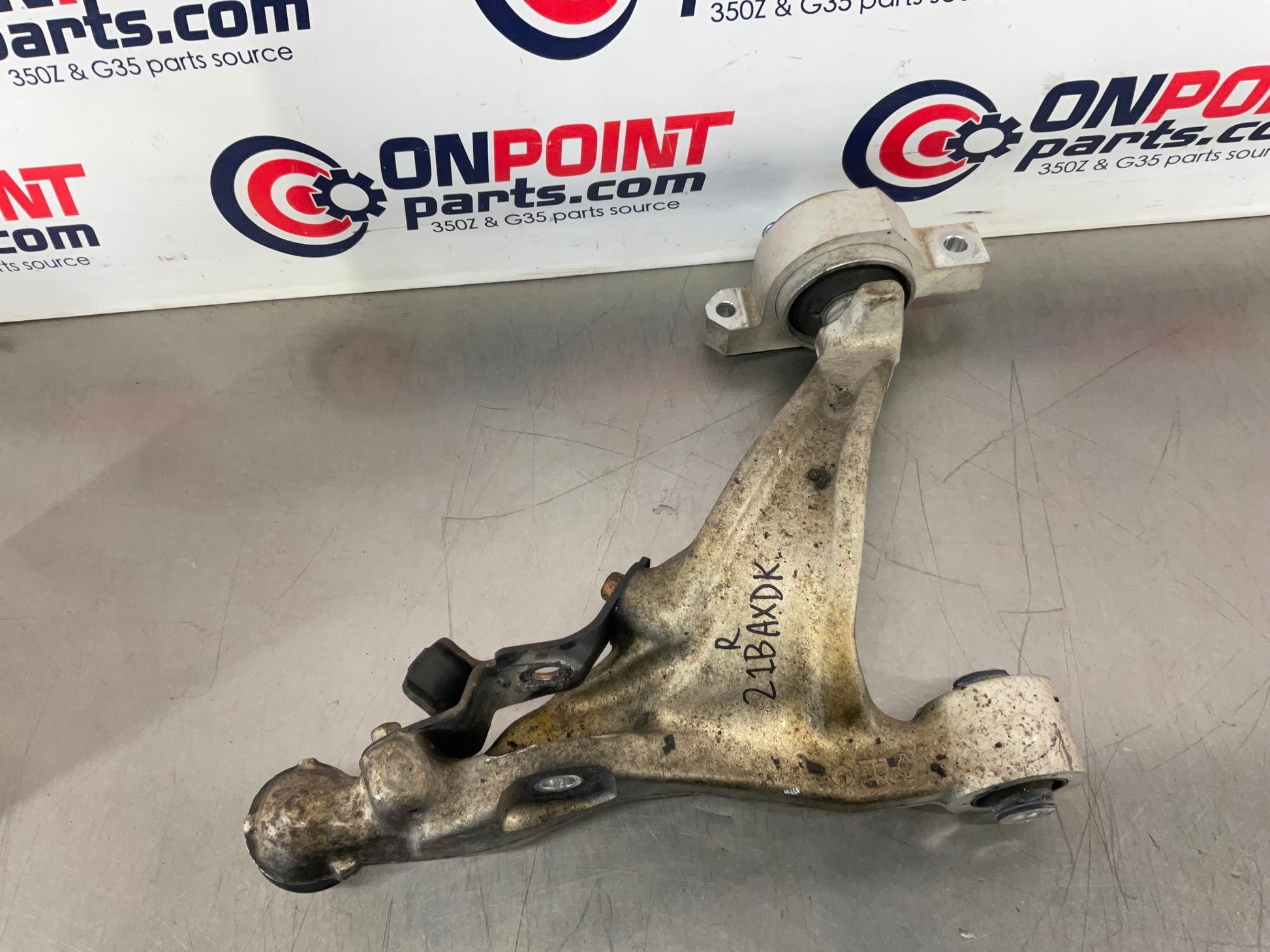 2008 Infiniti G37 Passenger Right Front Lower Control Arm OEM 21BAXDK - On Point Parts Inc