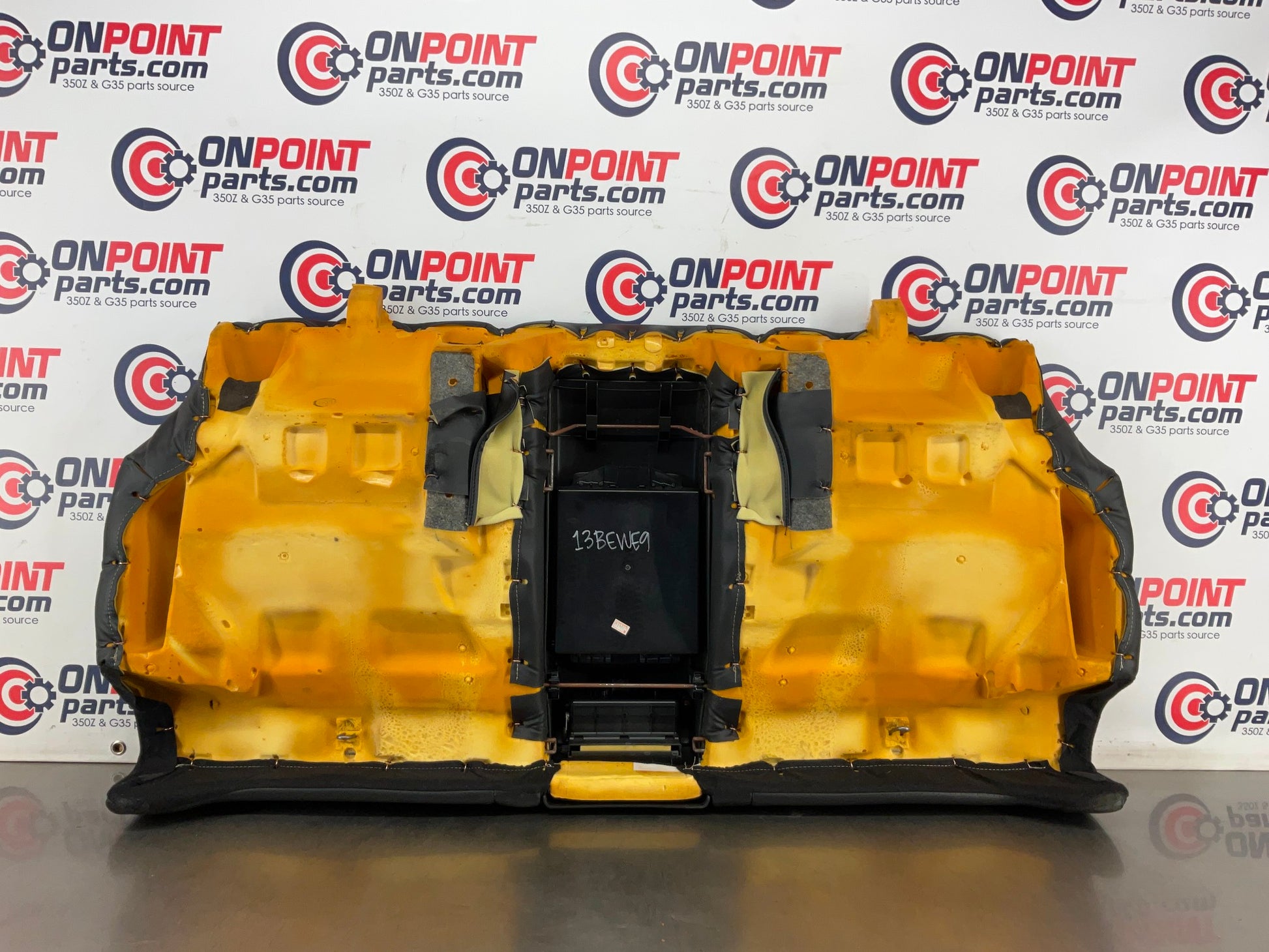 2003 Infiniti G35 Rear Lower Leather Seat Cushion with Cup Holders OEM 13BEWE9 - On Point Parts Inc