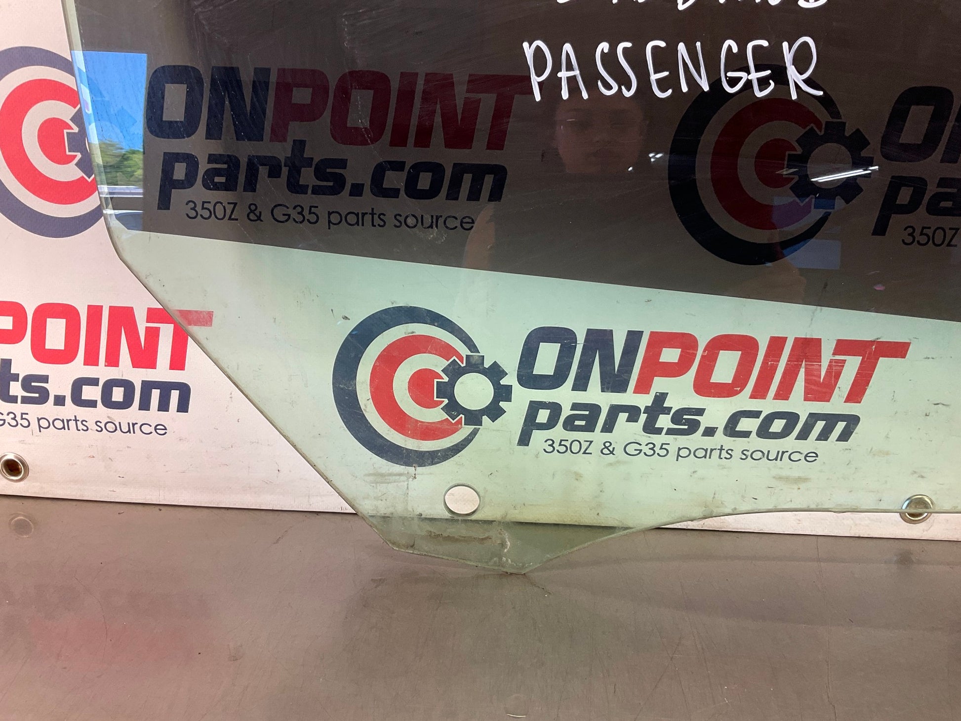 2012 Nissan 370Z Passenger Right Tinted Window Glass OEM 24BDME1 - On Point Parts Inc
