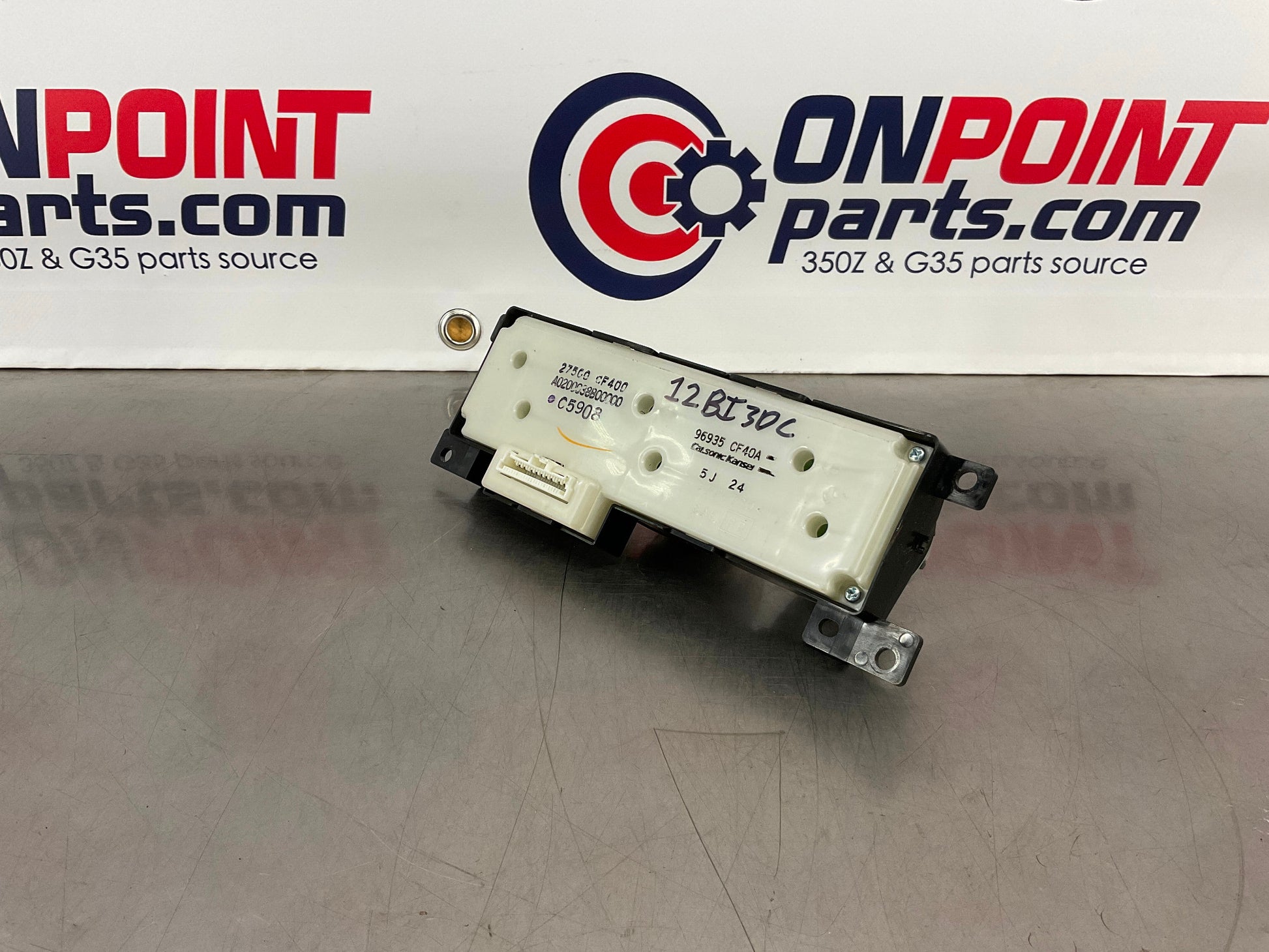 2006 Nissan 350Z Front AC Climate Controls and Switches OEM 12BI3DC - On Point Parts Inc