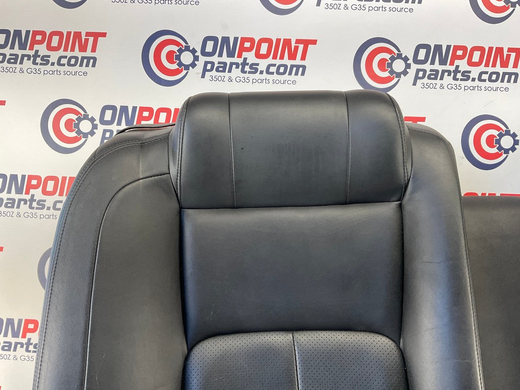 2003 Infiniti G35 Rear Upper Leather Seat Cushions Center Console OEM 15BDDE9 - On Point Parts Inc
