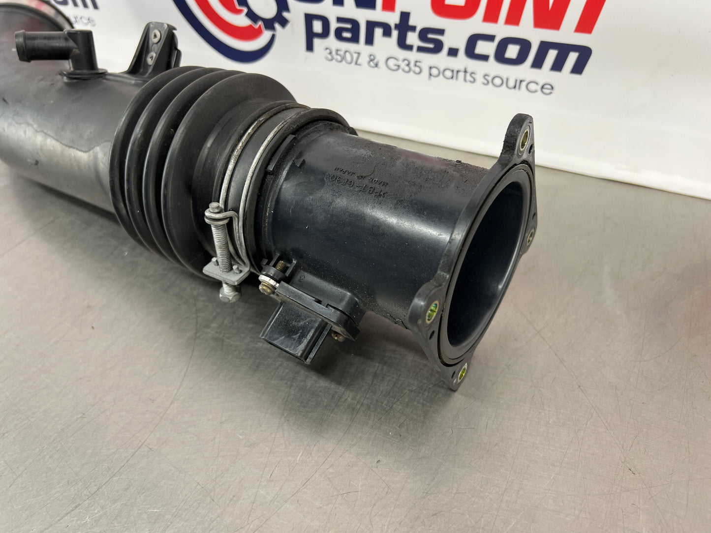 2004 Nissan 350Z Air Intake Tube with MAF Mass Airflow Sensor OEM 24BIVD3 - On Point Parts Inc