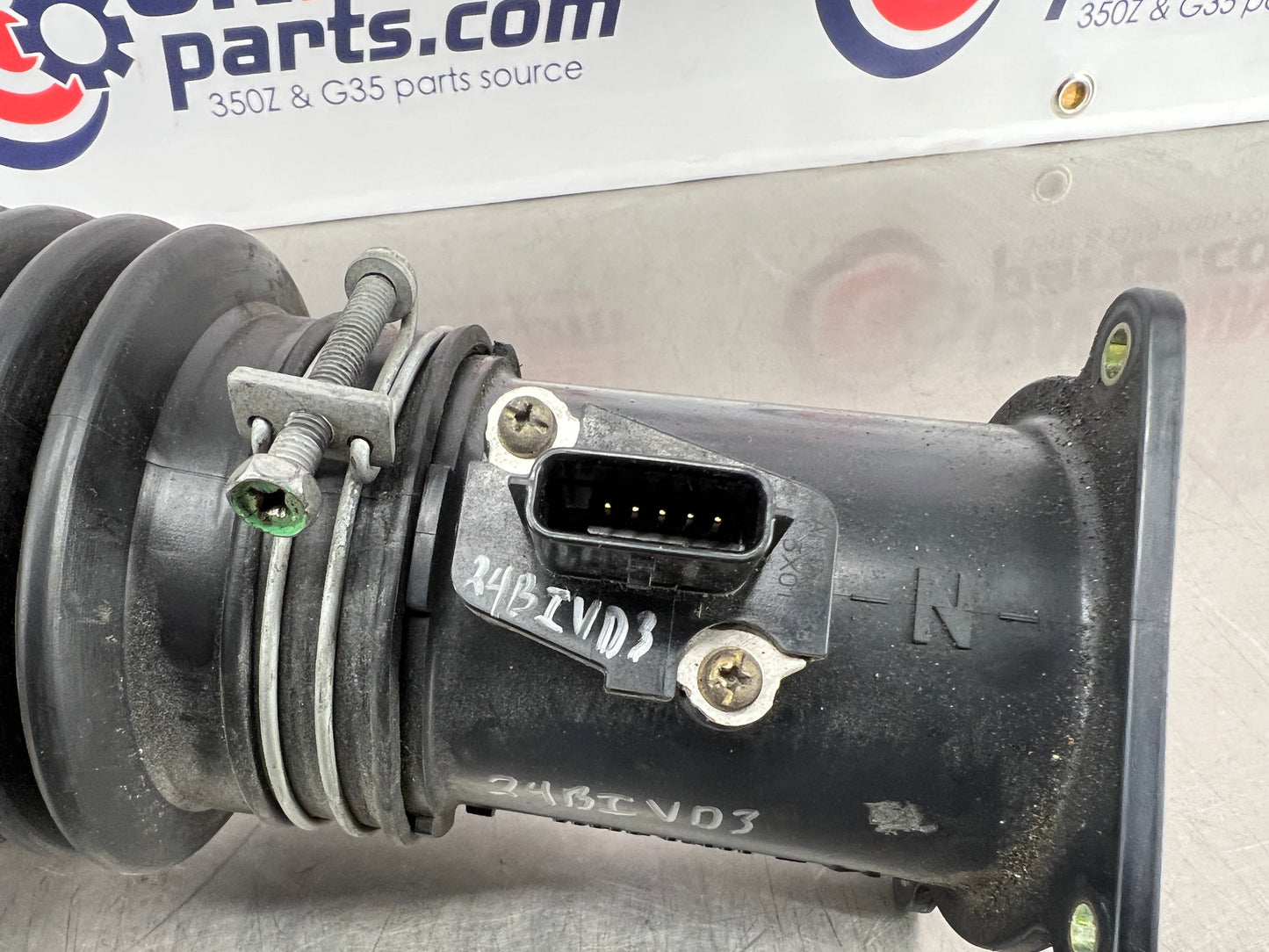 2004 Nissan 350Z Air Intake Tube with MAF Mass Airflow Sensor OEM 24BIVD3 - On Point Parts Inc