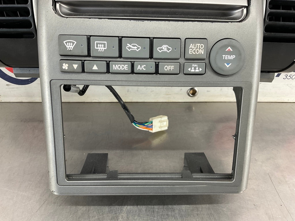 2003 Infiniti G35 Center Dash Bezel Trim AC Controls with Cubby OEM 13BEWE8 - On Point Parts Inc