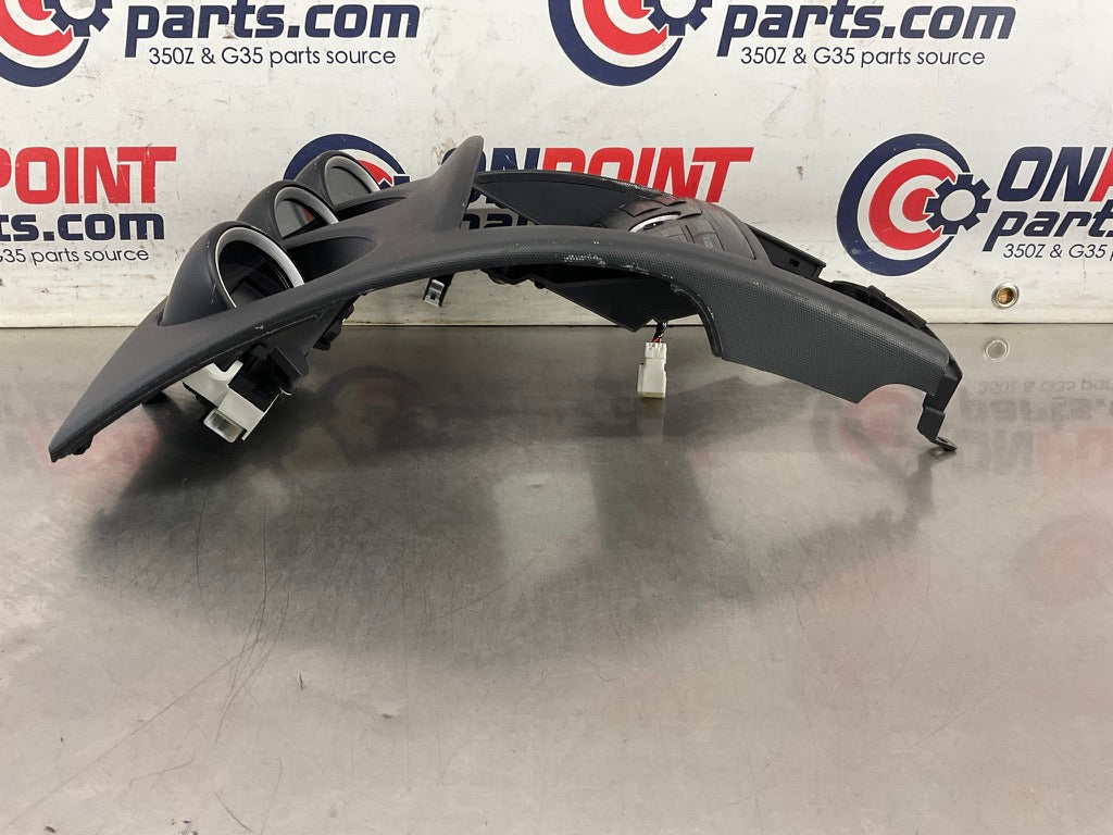 2007 Nissan 350Z Center Dash Bezel Trim with Instrument Cluster OEM 25BCBE7 - On Point Parts Inc