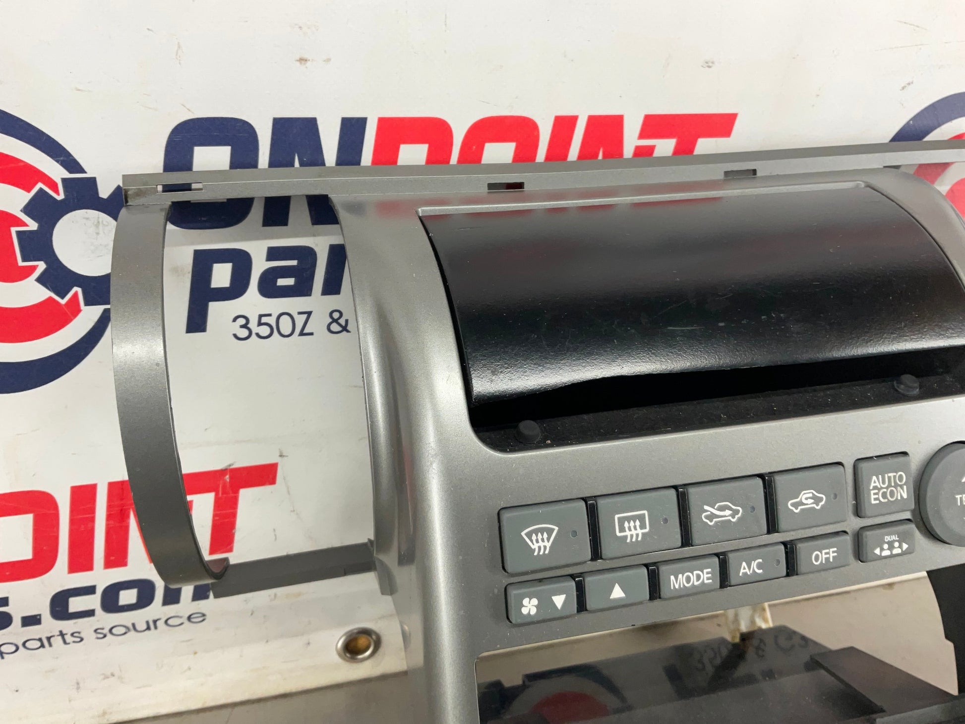 2003 Infiniti G35 Sedan Center Dash Radio Bezel Trim AC Controls OEM 15BDDE7 - On Point Parts Inc