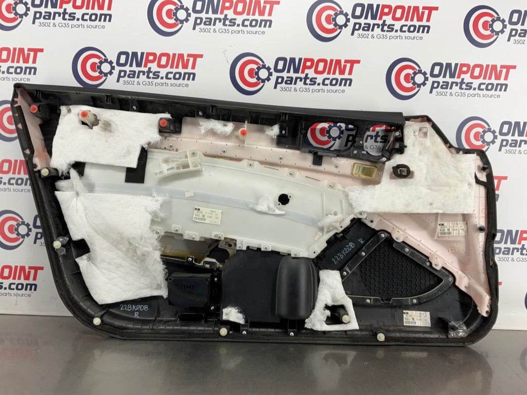 2008 Infiniti G37 Passenger Right Interior Door Panel OEM 22BK0D8 - On Point Parts Inc