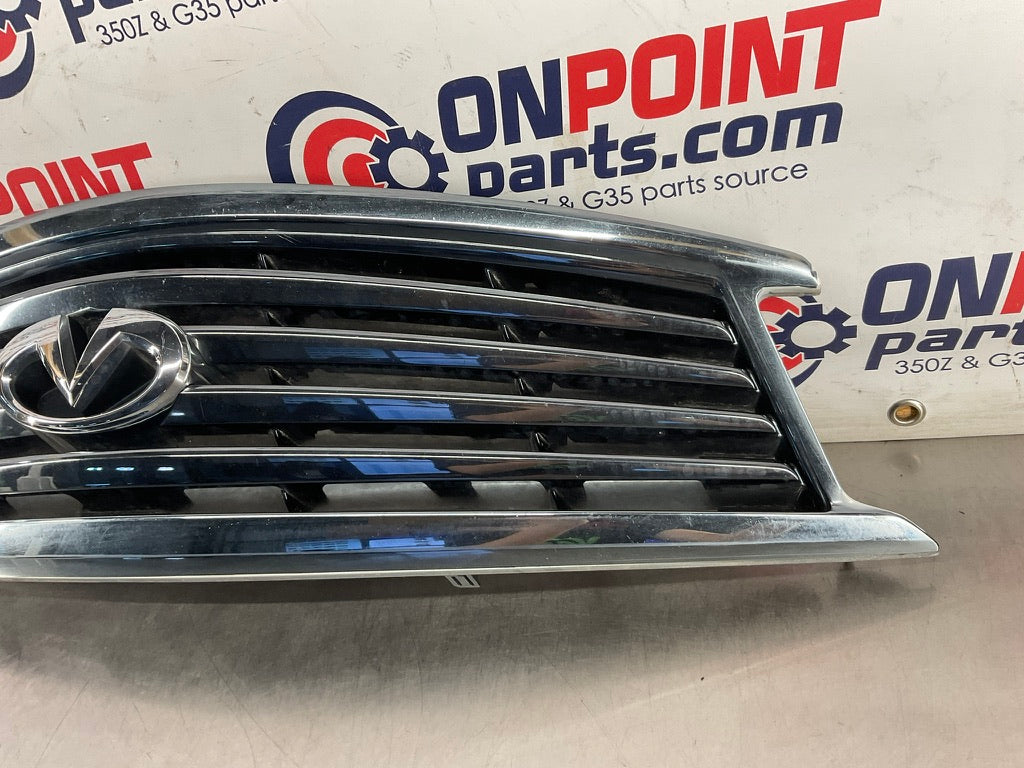 2013 Infiniti G37 Sedan Front Bumper Upper Grille with Emblem 62310 OEM 12BCGE2 - On Point Parts Inc