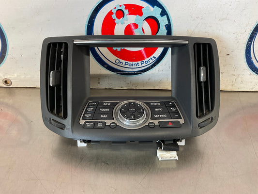 2010 Infiniti G37 Center Dash Navigation Controls Vent Trim OEM 22BHYDC - On Point Parts Inc
