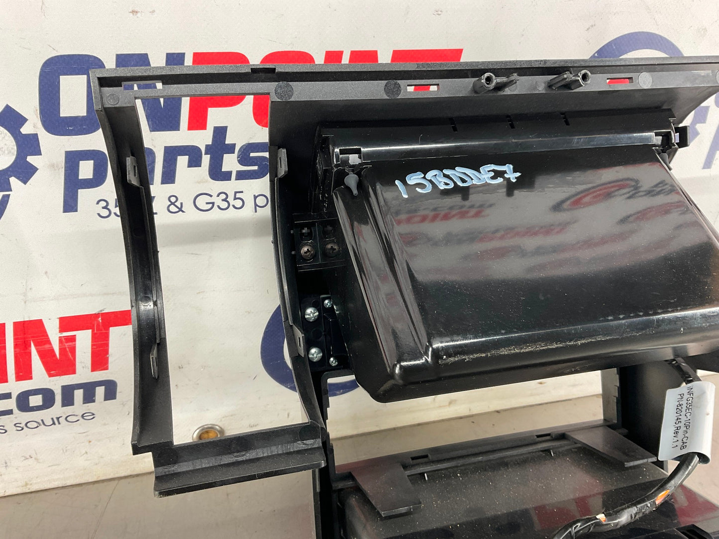 2003 Infiniti G35 Sedan Center Dash Radio Bezel Trim AC Controls OEM 15BDDE7 - On Point Parts Inc