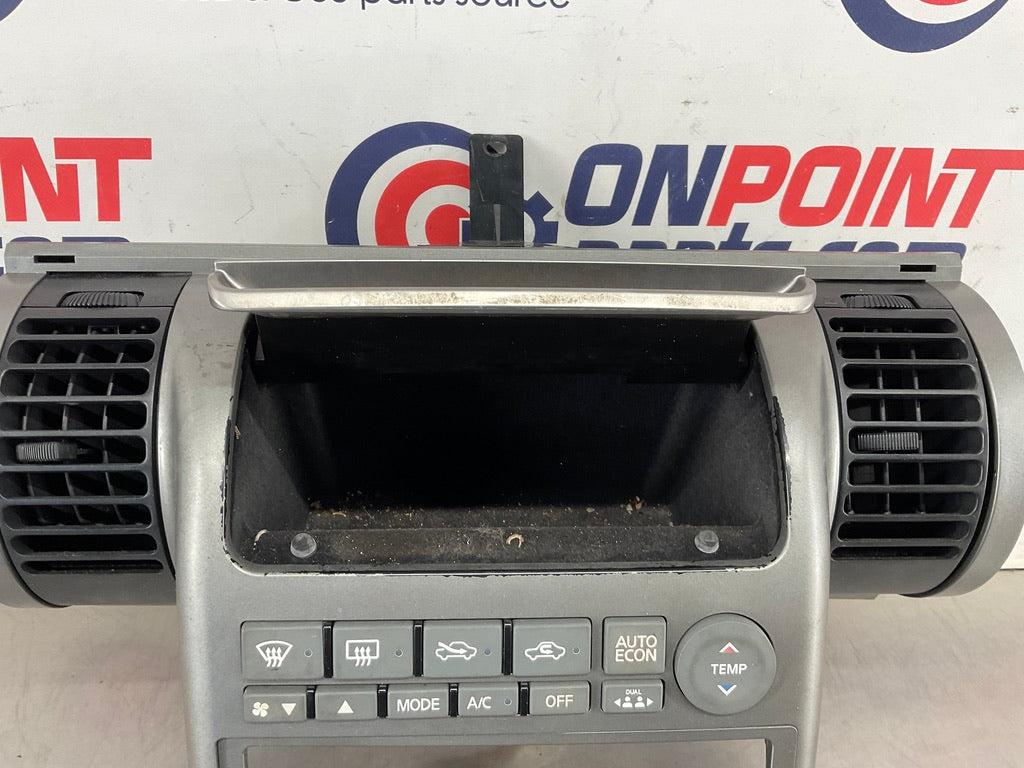 2003 Infiniti G35 Center Dash Bezel Trim AC Controls with Cubby OEM 13BEWE8 - On Point Parts Inc