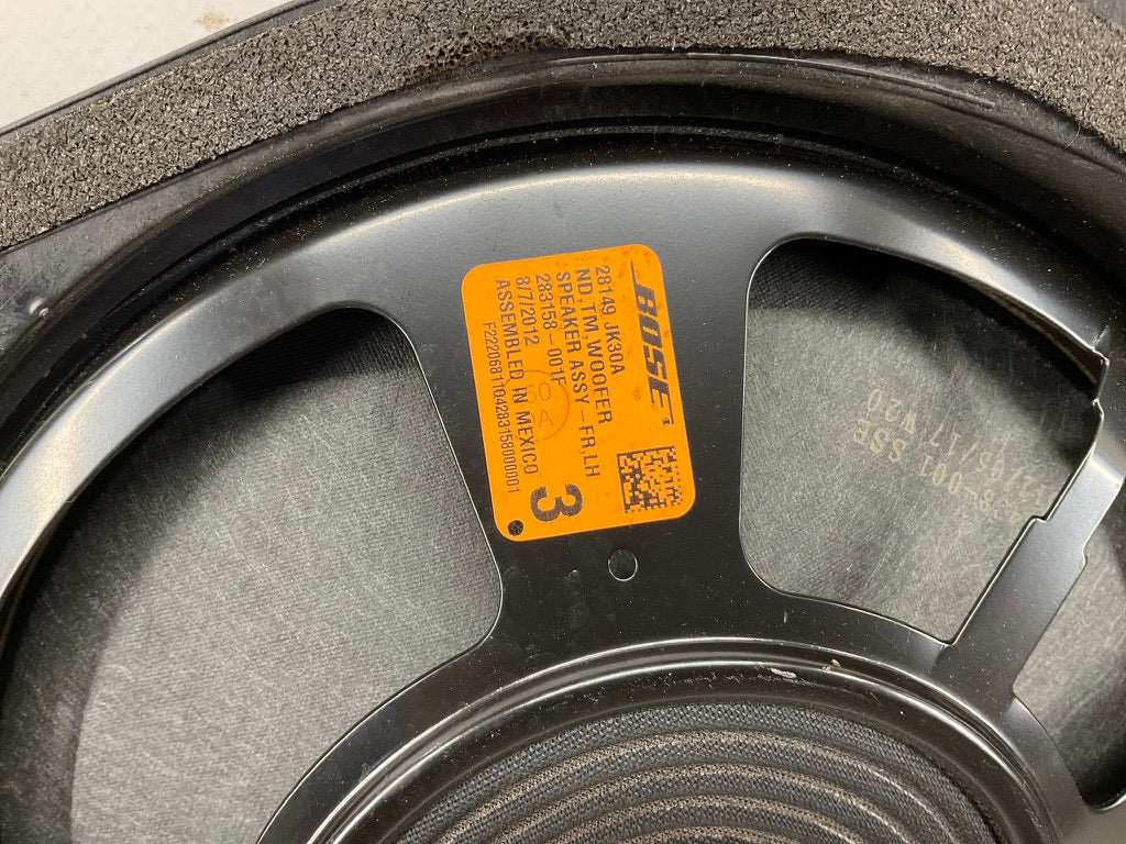 2013 Infiniti G37 Driver Left Front Bose Subwoofer Door Speaker 28149 OEM 12BCGE - On Point Parts Inc