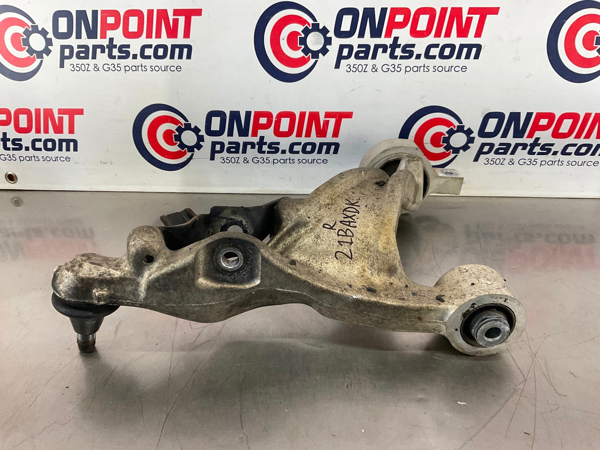 2008 Infiniti G37 Passenger Right Front Lower Control Arm OEM 21BAXDK - On Point Parts Inc