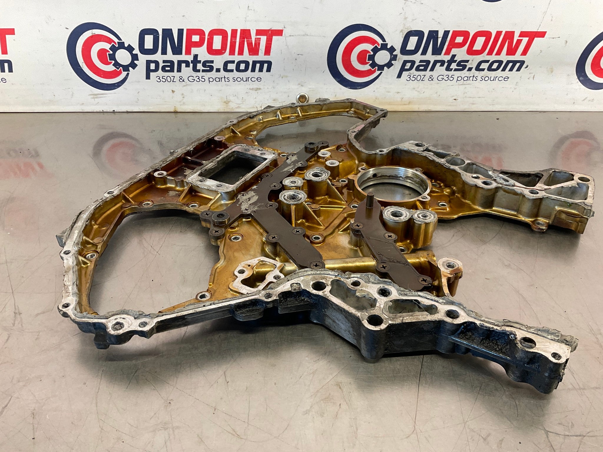 09-20 Nissan 370Z G37 Q50 Rear VQ37VHR Timing Chain Cover