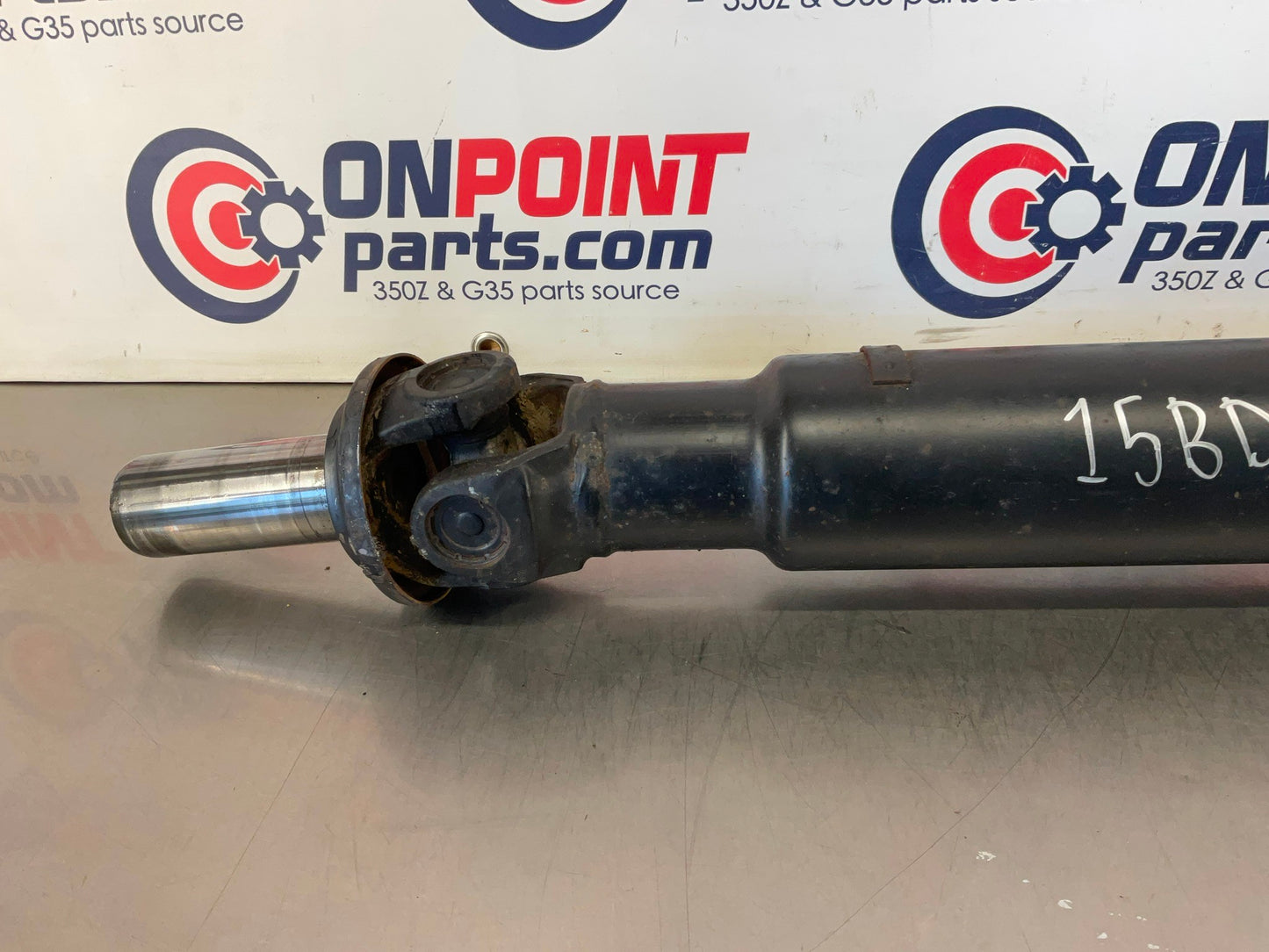 2003 Infiniti G35 Sedan 2 Piece RWD Rear Wheel Drive Shaft Manual OEM 15BDDE0 - On Point Parts Inc
