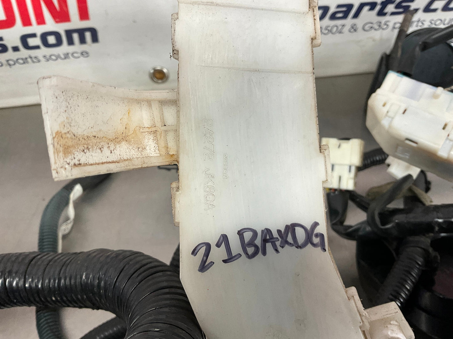 2008 Infiniti G37 VQ37VHR Engine Room Bay Wiring Harness Manual OEM 21BAXDG - On Point Parts Inc