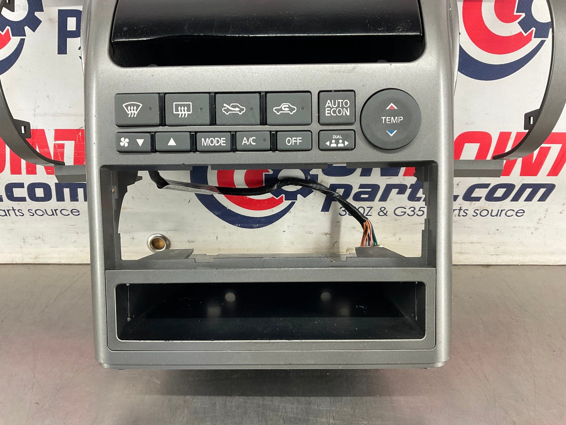 2003 Infiniti G35 Sedan Center Dash Radio Bezel Trim AC Controls OEM 15BDDE7 - On Point Parts Inc