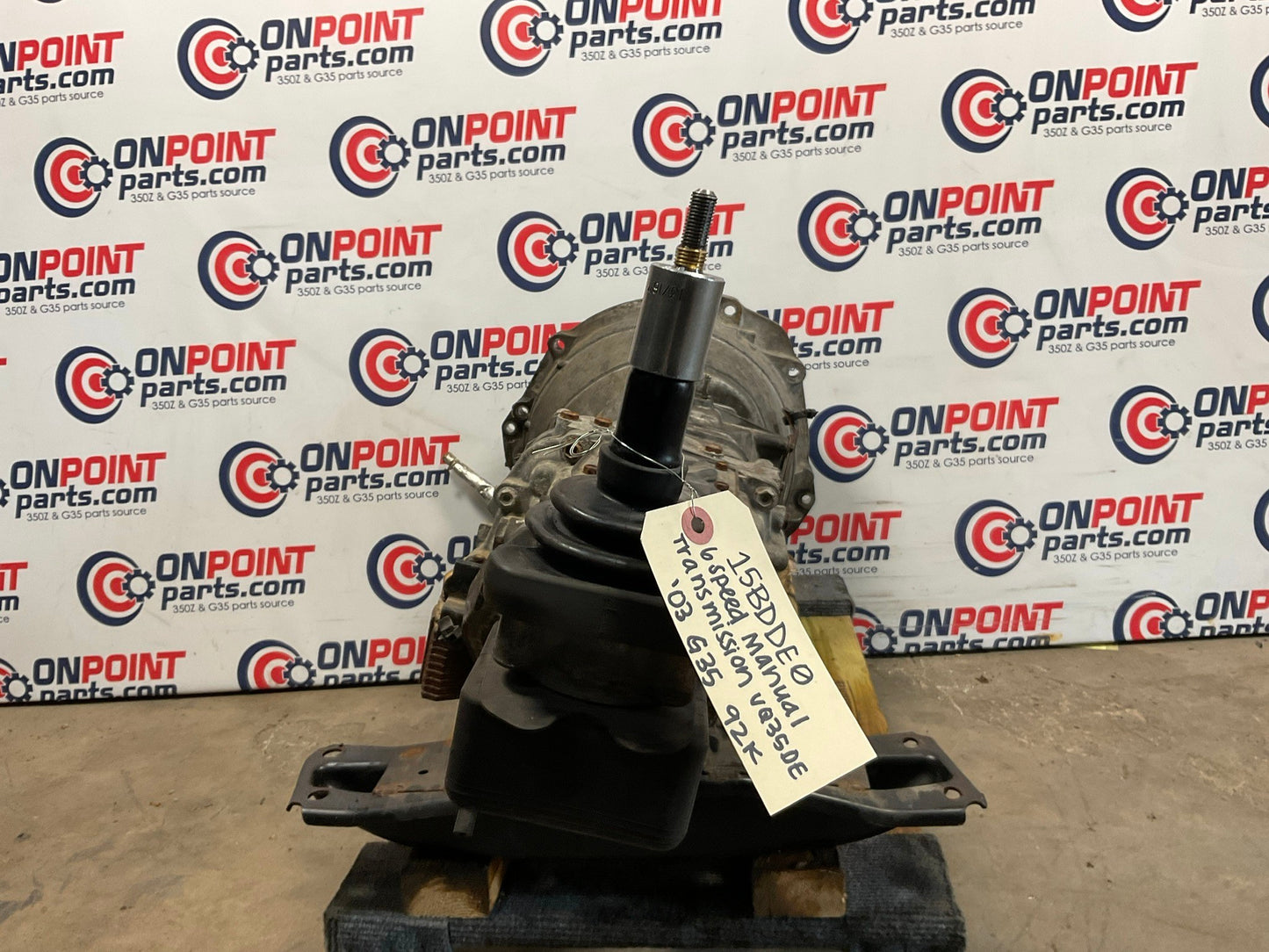 2003 Infiniti G35 6MT Speed Manual Transmission 92k 32010-CD006 OEM 15BDDE0 - On Point Parts Inc