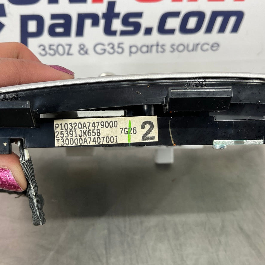 2008 Infiniti G37 Center Dash Clock AC Radio CD Controls 68260 OEM 21BAXDC - On Point Parts Inc