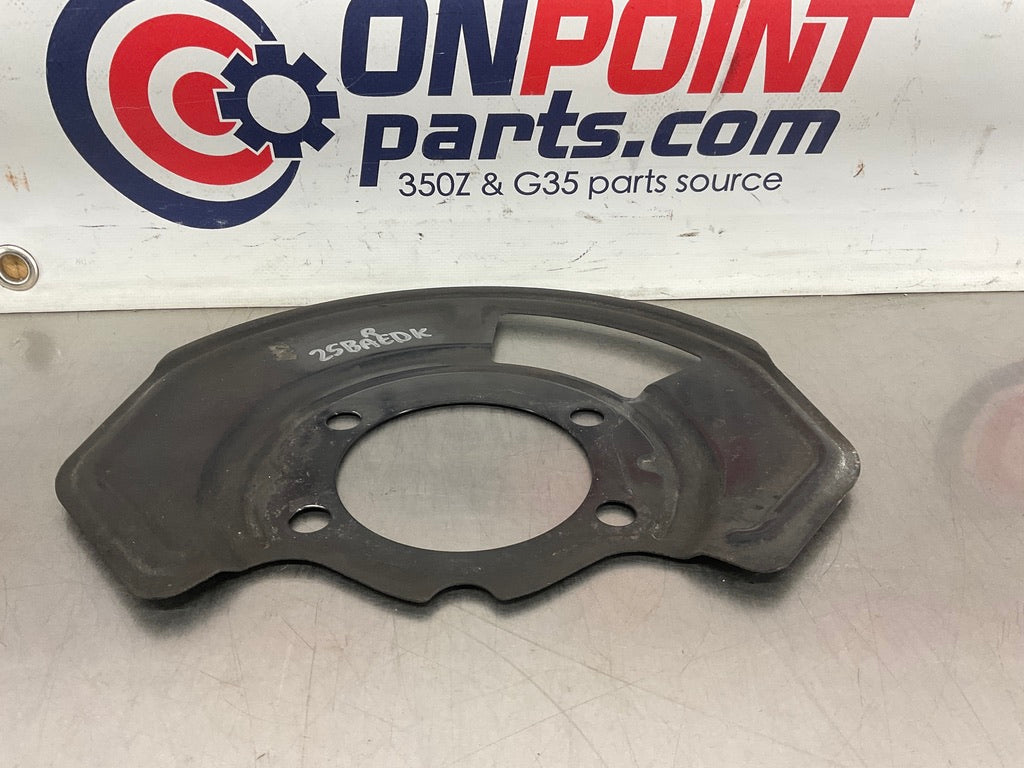 2005 Nissan 350Z Passenger Right Front Brake Dust Cover Baffle Plate OEM 25BAEDK - On Point Parts Inc