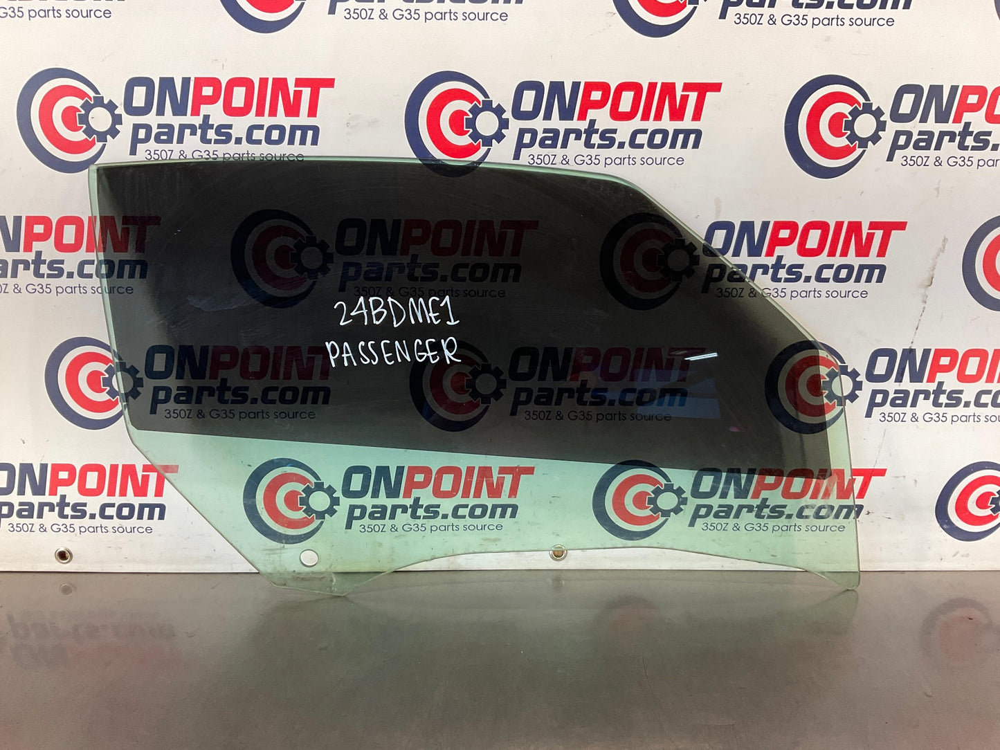 2012 Nissan 370Z Passenger Right Tinted Window Glass OEM 24BDME1 - On Point Parts Inc