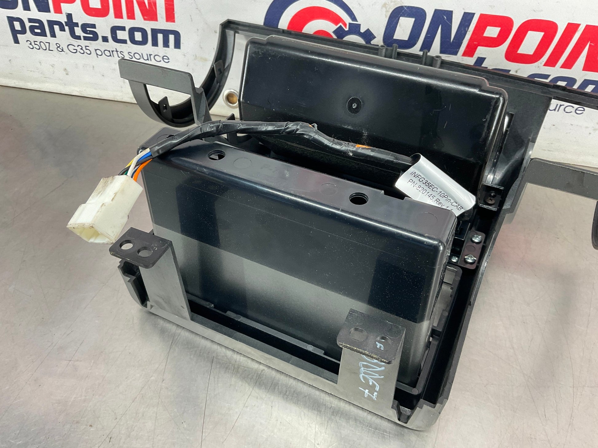 2003 Infiniti G35 Sedan Center Dash Radio Bezel Trim AC Controls OEM 15BDDE7 - On Point Parts Inc