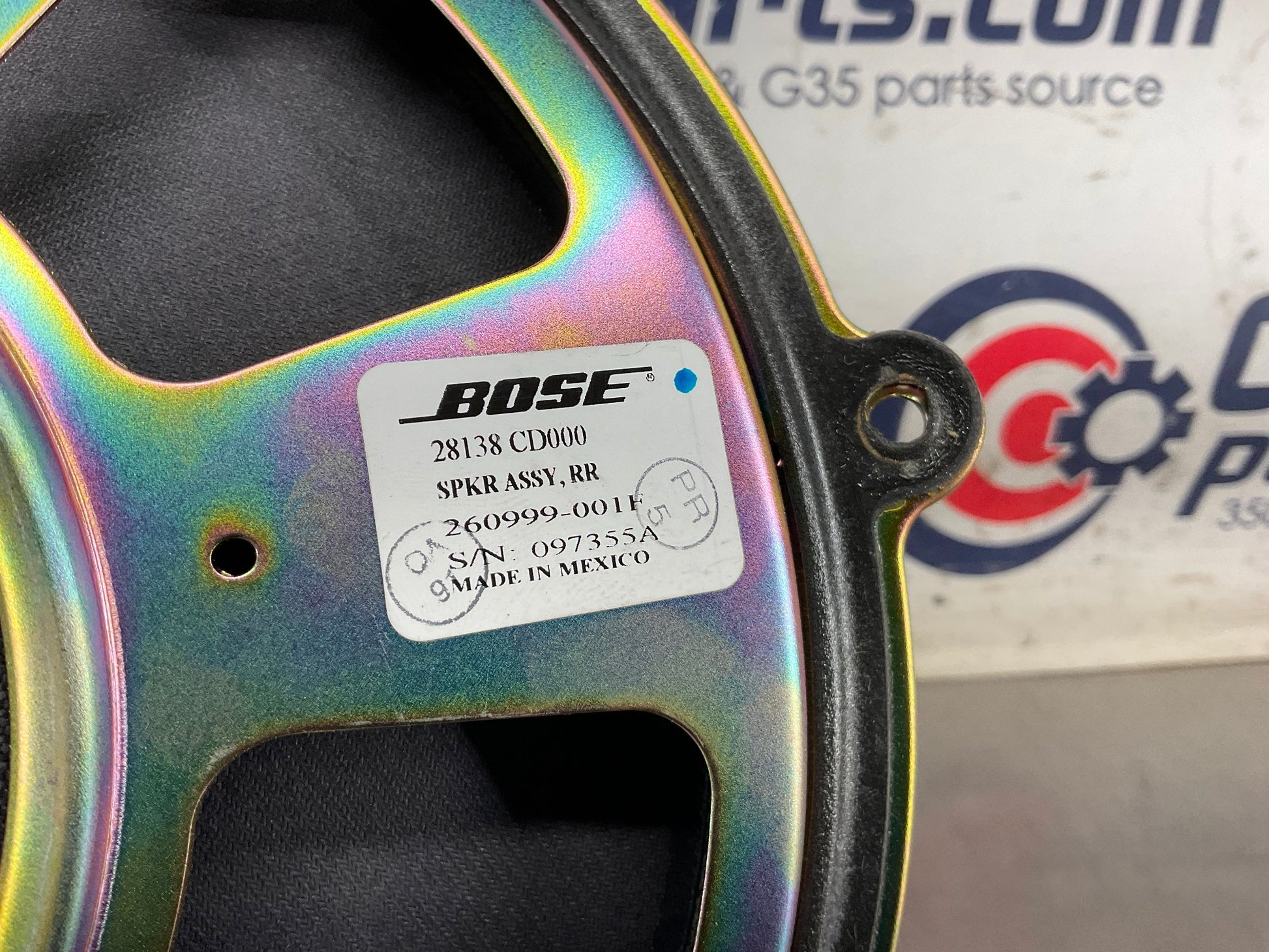 2004 Nissan 350Z Bose Subwoofer Speaker 28138 UNTESTED OEM 14BEQEA - On Point Parts Inc