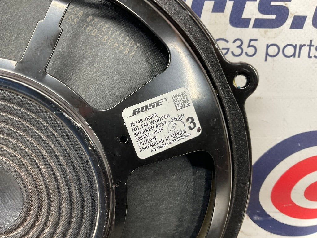 bose1705Ⅱ 2013 Infiniti G37 Passenger Right Front Bose Subwoofer Door