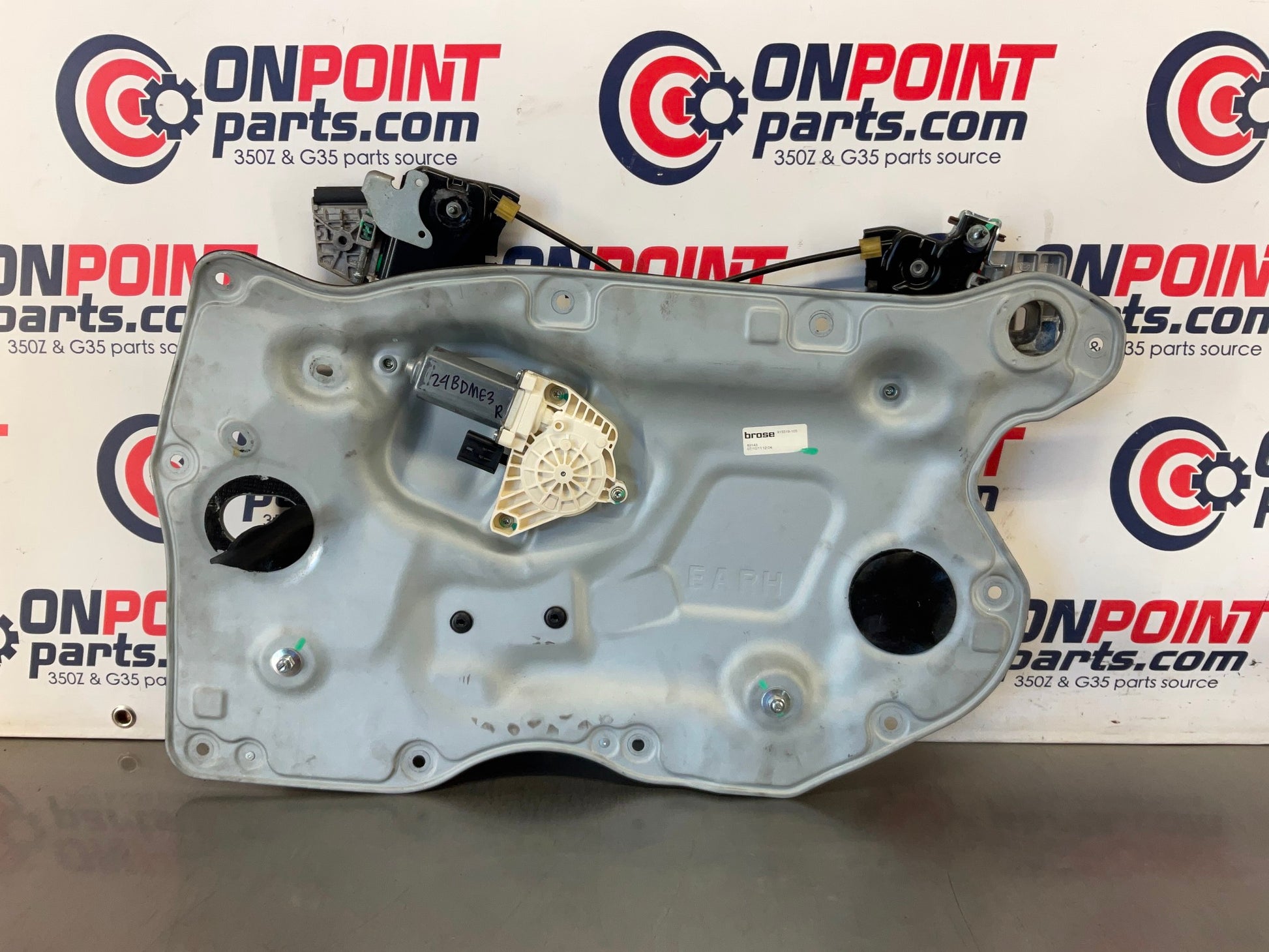 2012 Nissan 370Z Passenger Right Window Regulator Motor Assembly OEM 24BDME3 - On Point Parts Inc