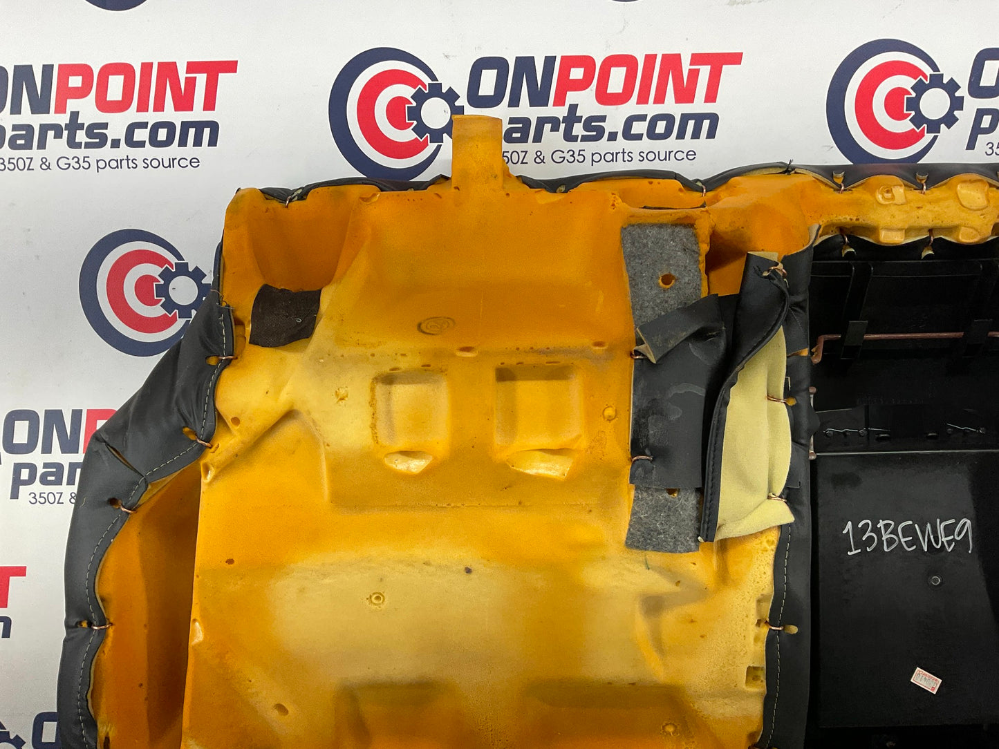 2003 Infiniti G35 Rear Lower Leather Seat Cushion with Cup Holders OEM 13BEWE9 - On Point Parts Inc