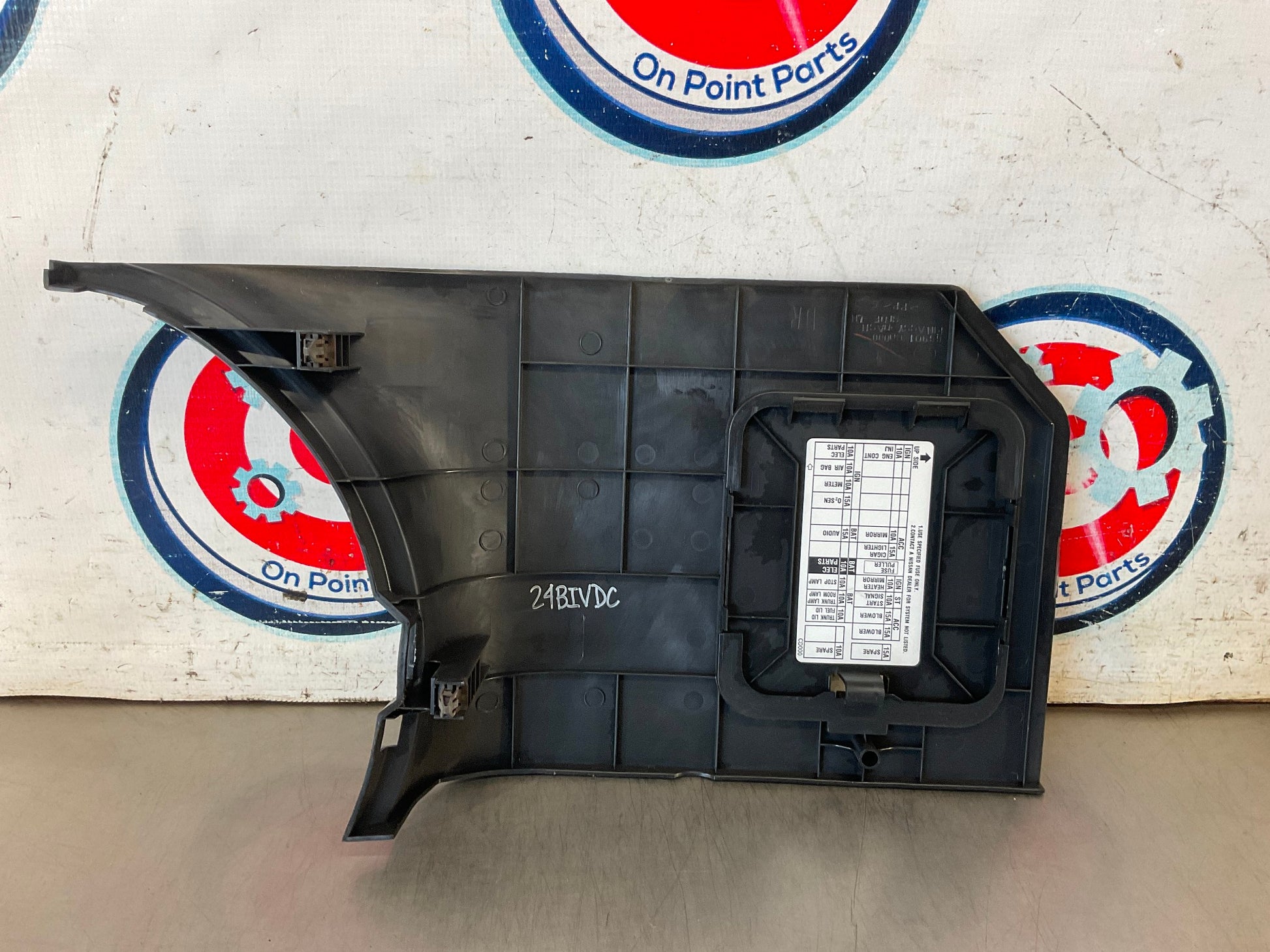 2004 Nissan 350Z Driver Left Fuse Panel Kick Plate OEM 24BIVDC - On Point Parts Inc