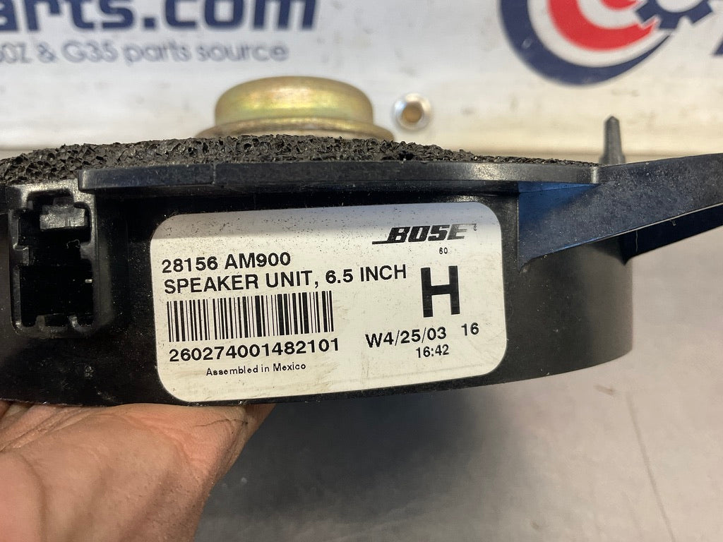 2003 Infiniti G35 Passenger Right Bose Door Speaker 6.5 inch 28156 OEM 22BDREE - On Point Parts Inc