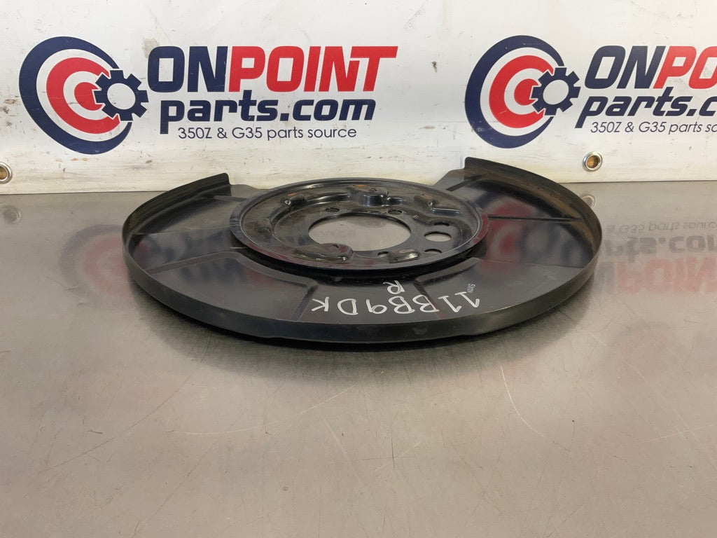 2016 Nissan 370Z Passenger Right Rear Brake Dust Cover Baffle Plate OEM 11BB9DK - On Point Parts Inc