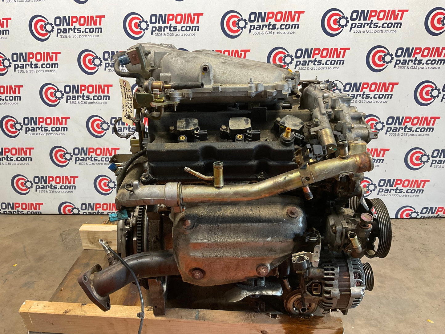 2003 Infiniti G35 V6 VQ35DE 6 Speed Engine Manual 158k OEM 13BEWE0 - On Point Parts Inc