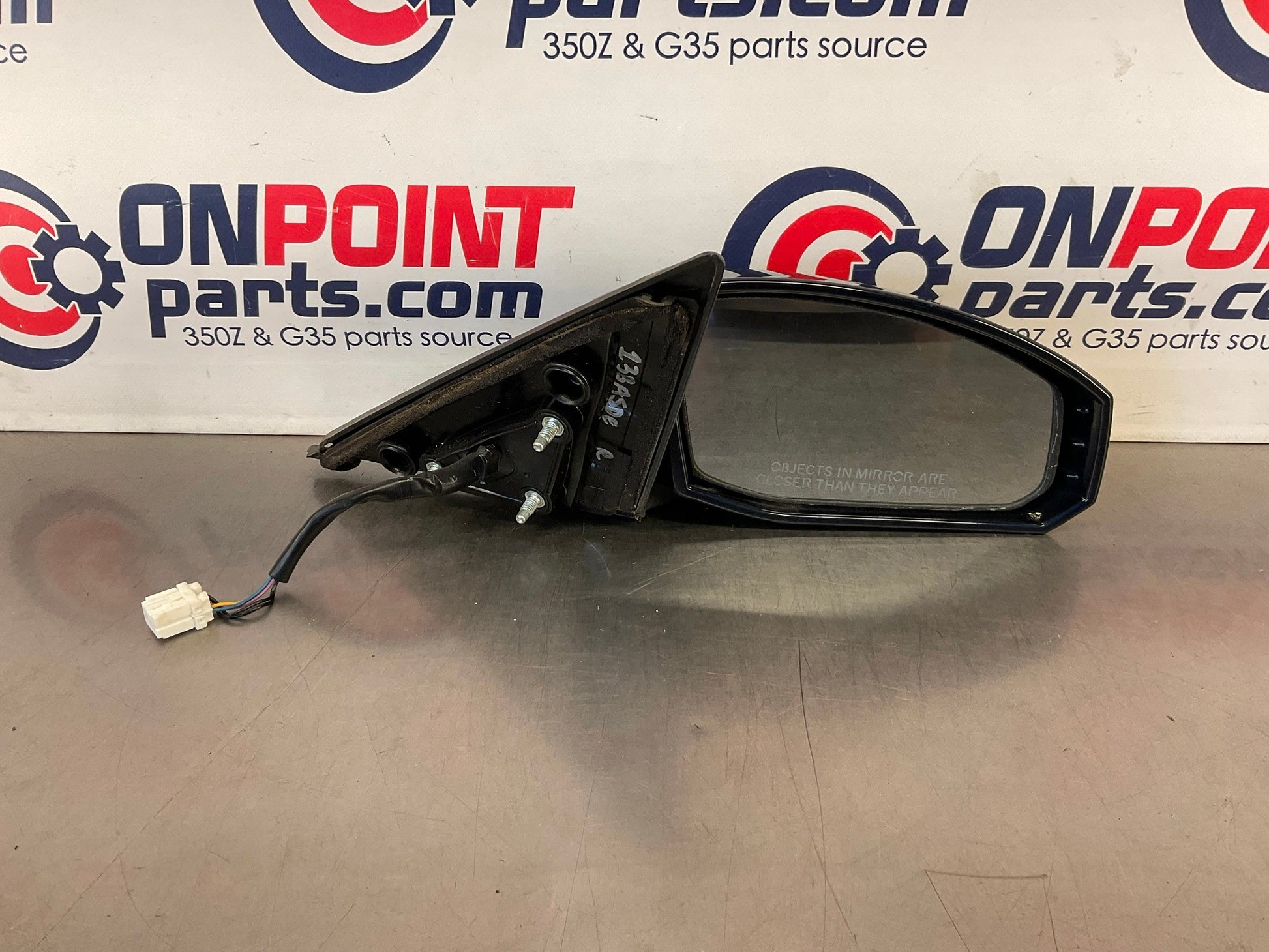 2008 Nissan 350Z Passenger Right Power Side View Mirror OEM 13BASDE - On Point Parts Inc