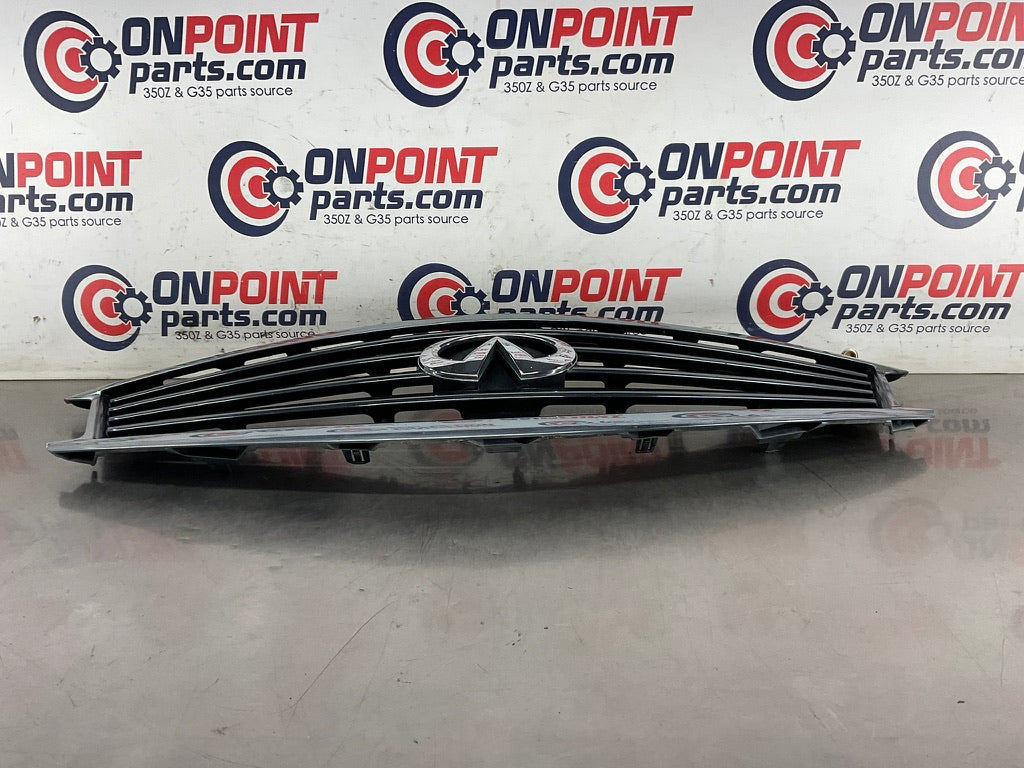 2013 Infiniti G37 Sedan Front Bumper Upper Grille with Emblem 62310 OEM 12BCGE2 - On Point Parts Inc