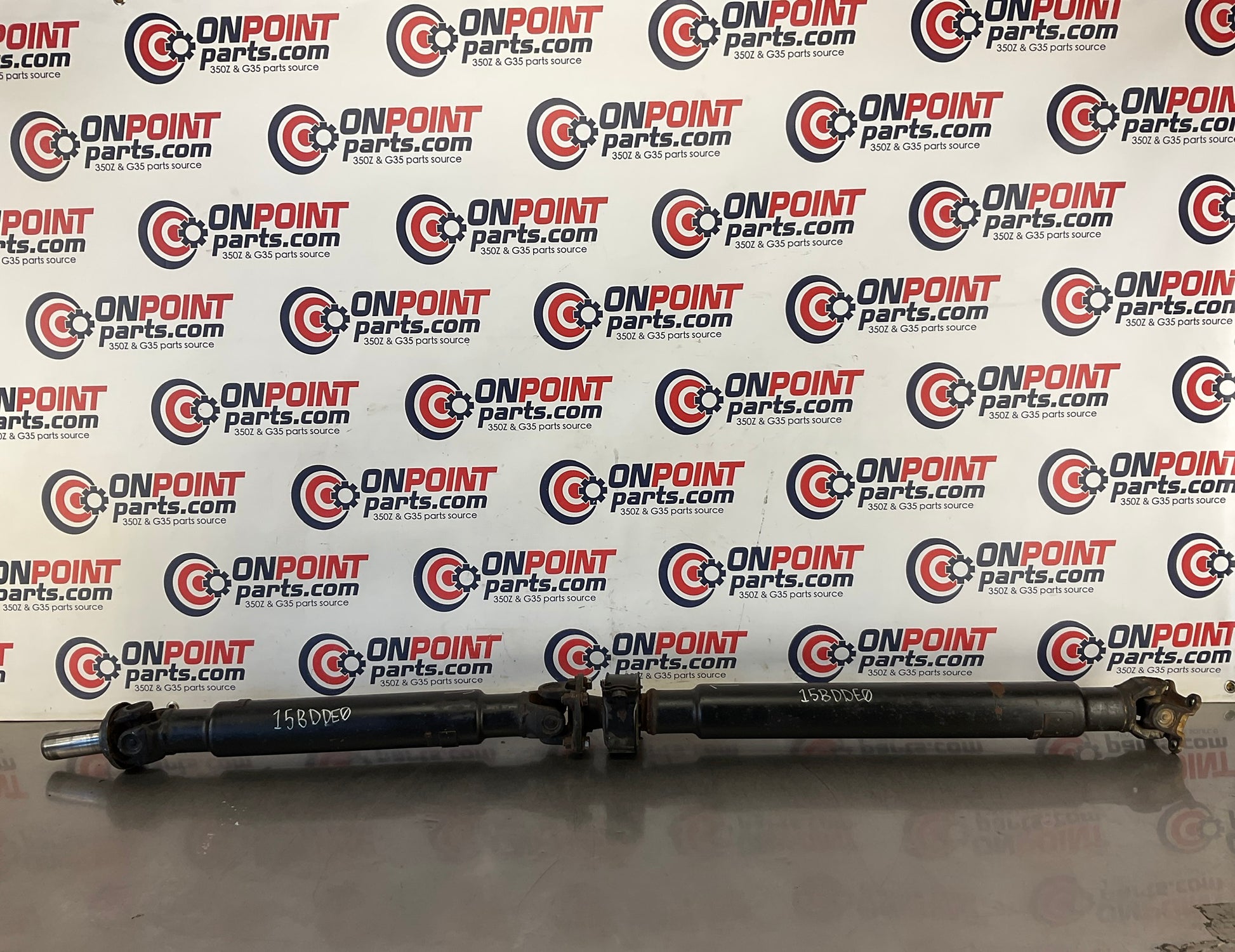 2003 Infiniti G35 Sedan 2 Piece RWD Rear Wheel Drive Shaft Manual OEM 15BDDE0 - On Point Parts Inc