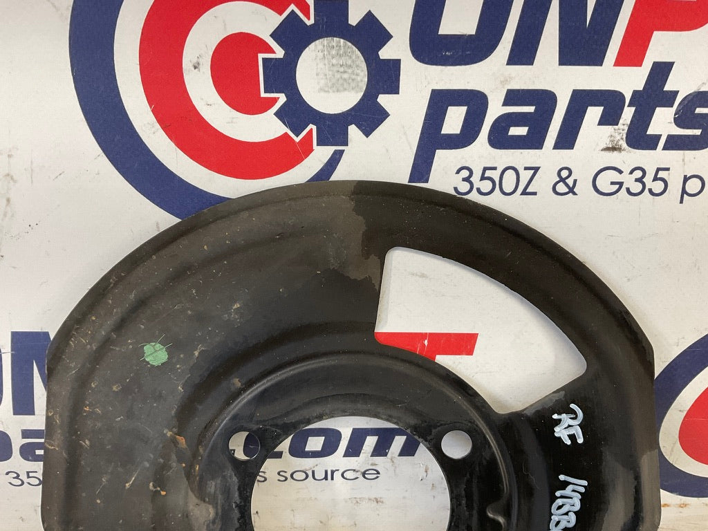 2003 Nissan 350Z Passenger Right Front Brake Dust Cover Baffle Plate OEM 14BBGDK - On Point Parts Inc
