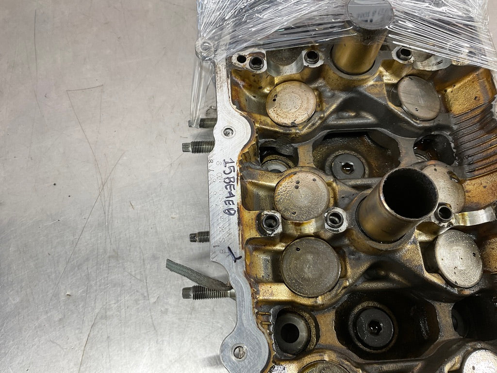 2004 Infiniti G35 VQ35DE Driver Left Cylinder Head with Crank Caps OEM 15BE4E0 - On Point Parts Inc