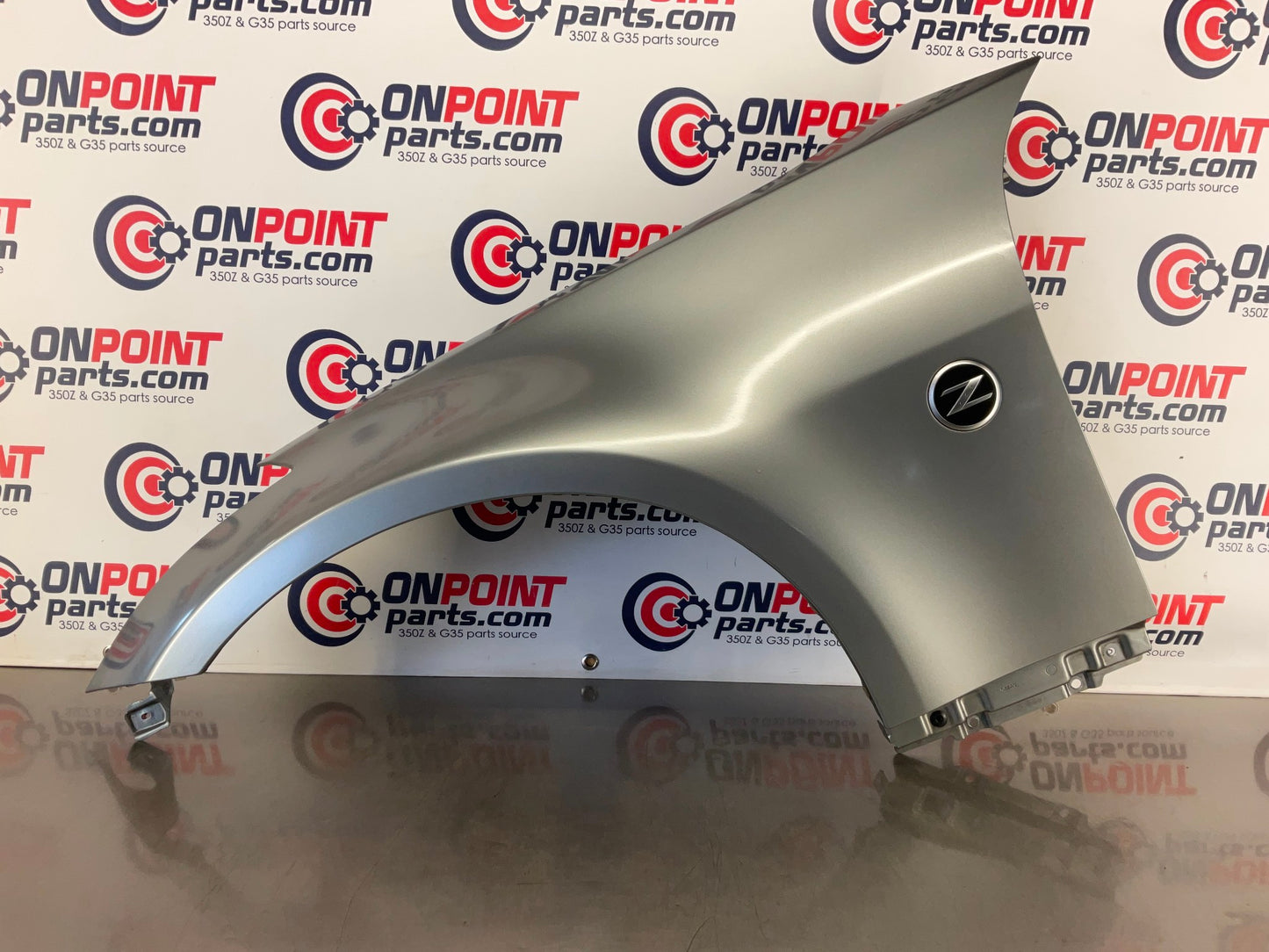 2003 Nissan 350Z Driver Left Front Fender with Emblem OEM 24BL7D5 - On Point Parts Inc