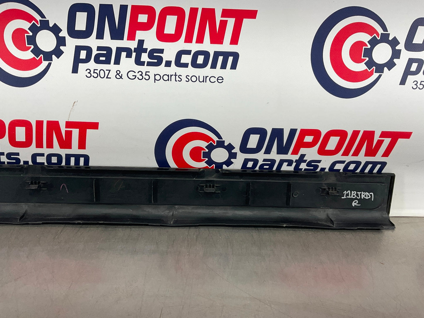 2003 Infiniti G35 Passenger Right Door Threshold Kick Plate Trim OEM 11BJRD7 - On Point Parts Inc