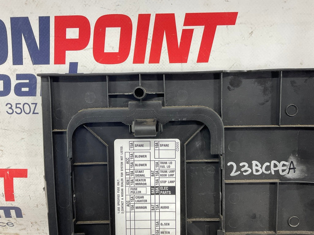 2003 Nissan 350Z Driver Left Fuse Kick Plate Panel 66901 OEM 23BCPEA - On Point Parts Inc