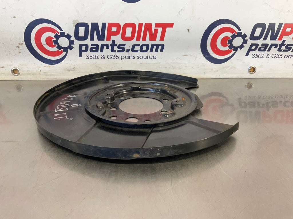 2016 Nissan 370Z Passenger Right Rear Brake Dust Cover Baffle Plate OEM 11BB9DK - On Point Parts Inc