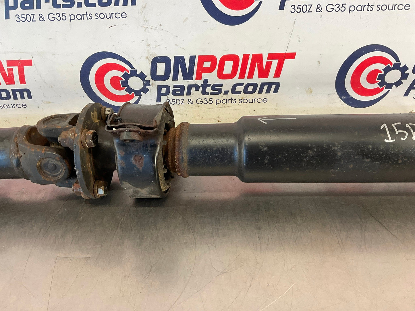 2003 Infiniti G35 Sedan 2 Piece RWD Rear Wheel Drive Shaft Manual OEM 15BDDE0 - On Point Parts Inc