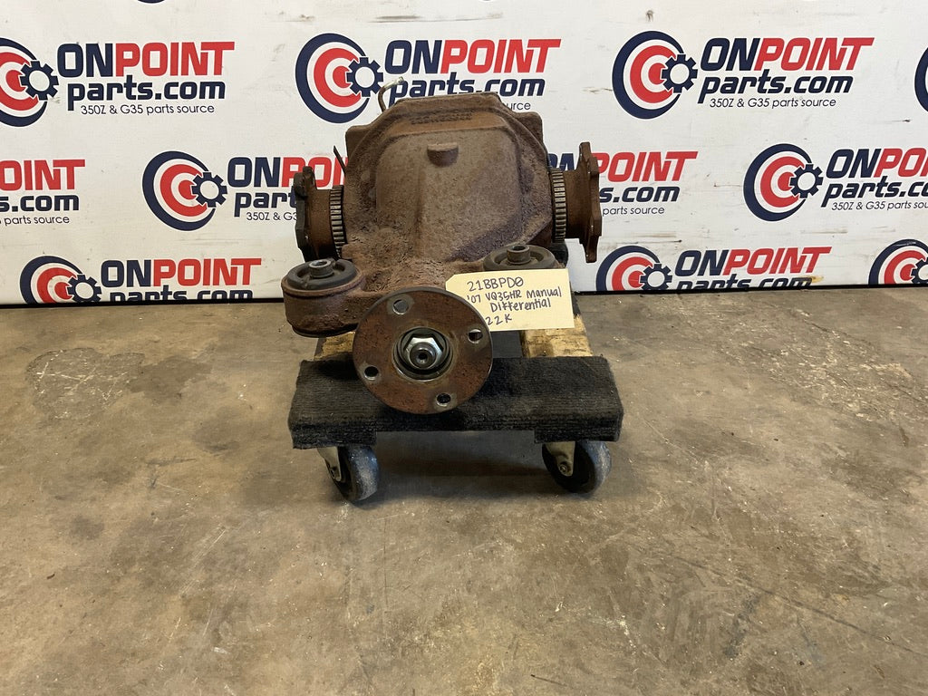 2007 Nissan 350Z VQ35HR Rear VLSD Differential 3.54 Manual 122k OEM 21BBPD0 - On Point Parts Inc