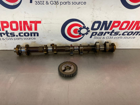 2014 Nissan 370Z Driver Left VQ37VHR Exhaust Cam Shaft and Sprocket OEM 23BDSD0 - On Point Parts Inc