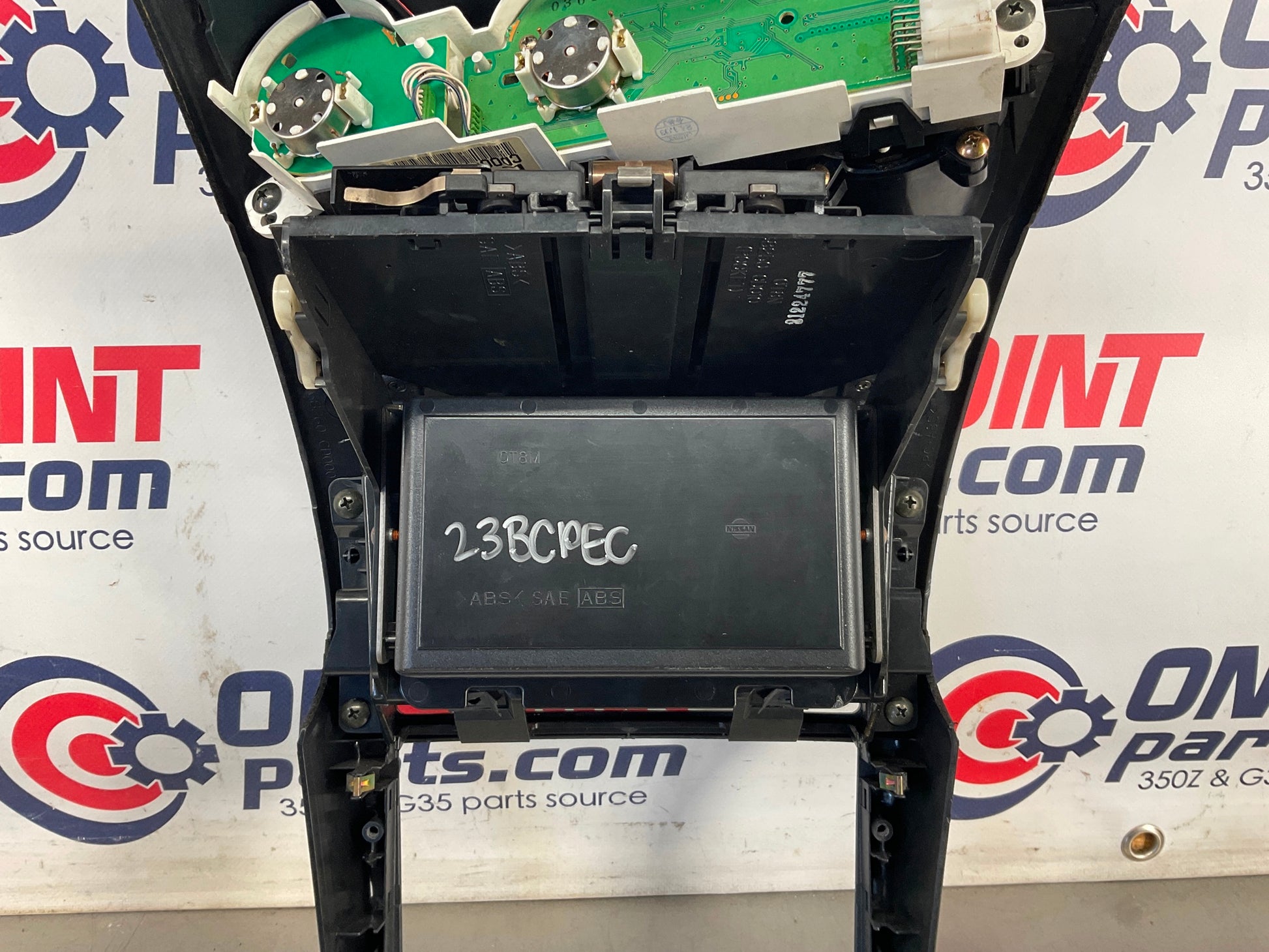 2003 Nissan 350Z Center Dash Bezel Trim Storage Cubby Gauge Cluster OEM 23BCPE7 - On Point Parts Inc